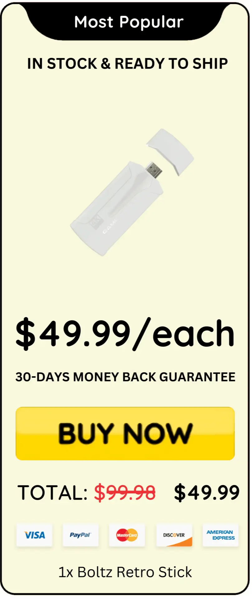 Boltz Retro Stick offer price 